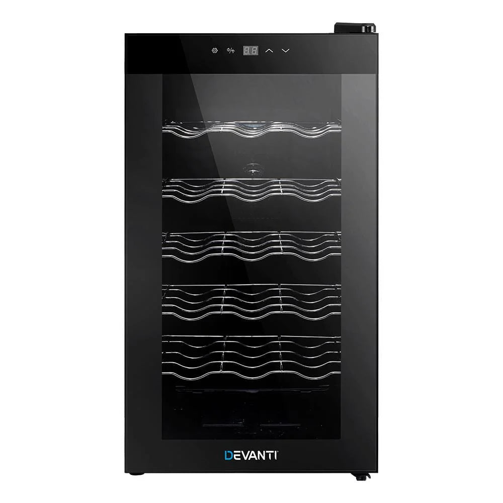 Devanti Wine Cooler 18 bottiglie Porta in vetro Refrigeratore per bevande